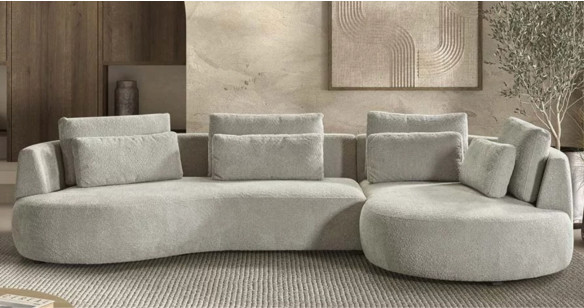 SOLEA Canap� Angle M�ridienne en tissu