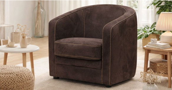 Sylvie Fauteuil d'appoint Cabriolet Fixe ou Pivotant 