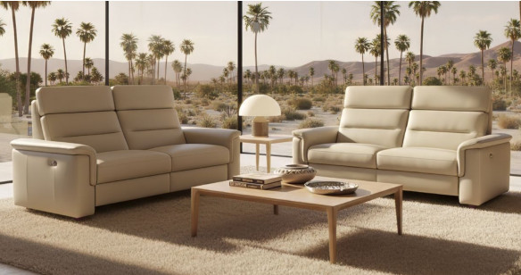 VALENTIN Canap� Relaxation �lectrique ou fixe 100% Cuir