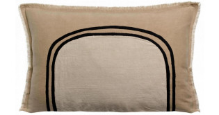 Coussin bicolore Laly Galet 40 x 65