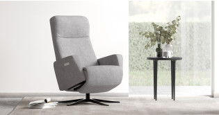 OLAF fauteuil repose-pieds intgr lectrique tissu ou cuir