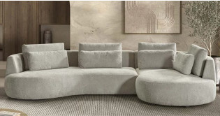 SOLEA Canap� Angle M�ridienne en tissu