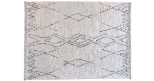 Tapis Crimble Ivoire/charbon 160 x 230