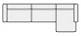 Canap 3pl max/mridienne D