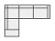 Canap 2places Angle terminal Gauche