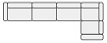 Canap d'angle 5/6places D (3 assises)