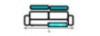 Canap� 2 places (1 relaxation �lectrique D)
