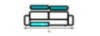 Canap� 2 places (1 relaxation �lectrique G)