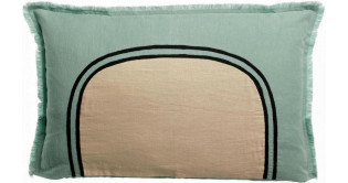 Coussin bicolore Laly Opaline 40 x 65