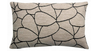 Coussin Dany Blanc/noir 40 x 65
