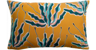 Coussin imprimé Alga outdoor Bronze 40 x 65
