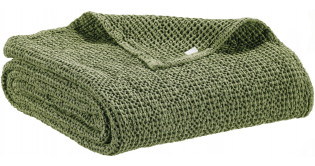 Plaid recycl Maia Eucalyptus 140 x 200