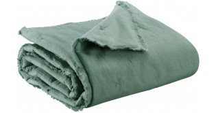 Plaid uni Laly Prusse 135 x 200