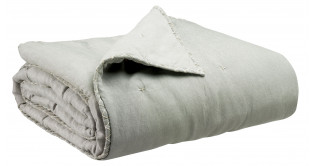 Plaid uni Nala Perle 140 x 200