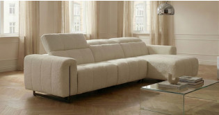 CORTONA Angle M�ridienne tissu Relaxation Electrique (en option) ou Fixe