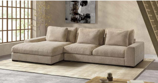 FLORA Canap� d'Angle M�ridienne en tissu 