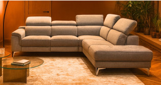 FLOWER Angle terminal tissu Relaxation avec t�ti�res Electrique (en option) ou Fixe