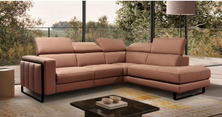 MARTINI Angle terminal 100% Cuir Relaxation avec t�ti�res Electrique (en option) ou Fixe