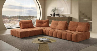 COPACABANA canap� d'angle tissu enti�rement modulable Dossiers Avance-Recule
