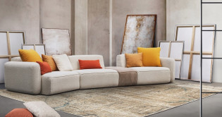 TRESOR Canap contemporain L.400cm