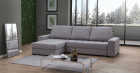 ANNA Canap d'angle Convertible Tissu avec coffre