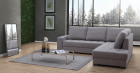 ANNA Canap d'angle Convertible Tissu avec coffre