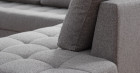 ANNA Canap d'angle Convertible Tissu avec coffre