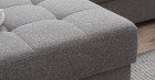 ANNA Canap d'angle Convertible Tissu avec coffre