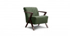 BRIAN Fauteuil d'appoint Tissu/Bois