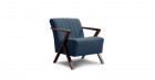 BRIAN Fauteuil d'appoint Tissu/Bois