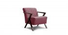 BRIAN Fauteuil d'appoint Tissu/Bois