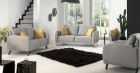 CORA Canap Fixe Tissu pieds Mtal
