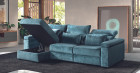 JADE Canap� Droit Tissu Assise Coulissante