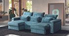 JADE Canap� Droit Tissu Assise Coulissante