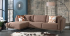 LINDA Canap d'angle Tissu confortable